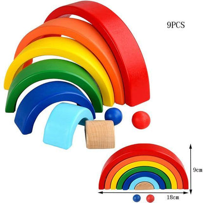 Arc-en-ciel Pastel Montessori Kids