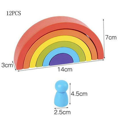Arc-en-ciel Pastel Montessori Kids