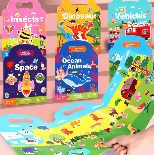 Livre d'autocollants Montessori Educatifs