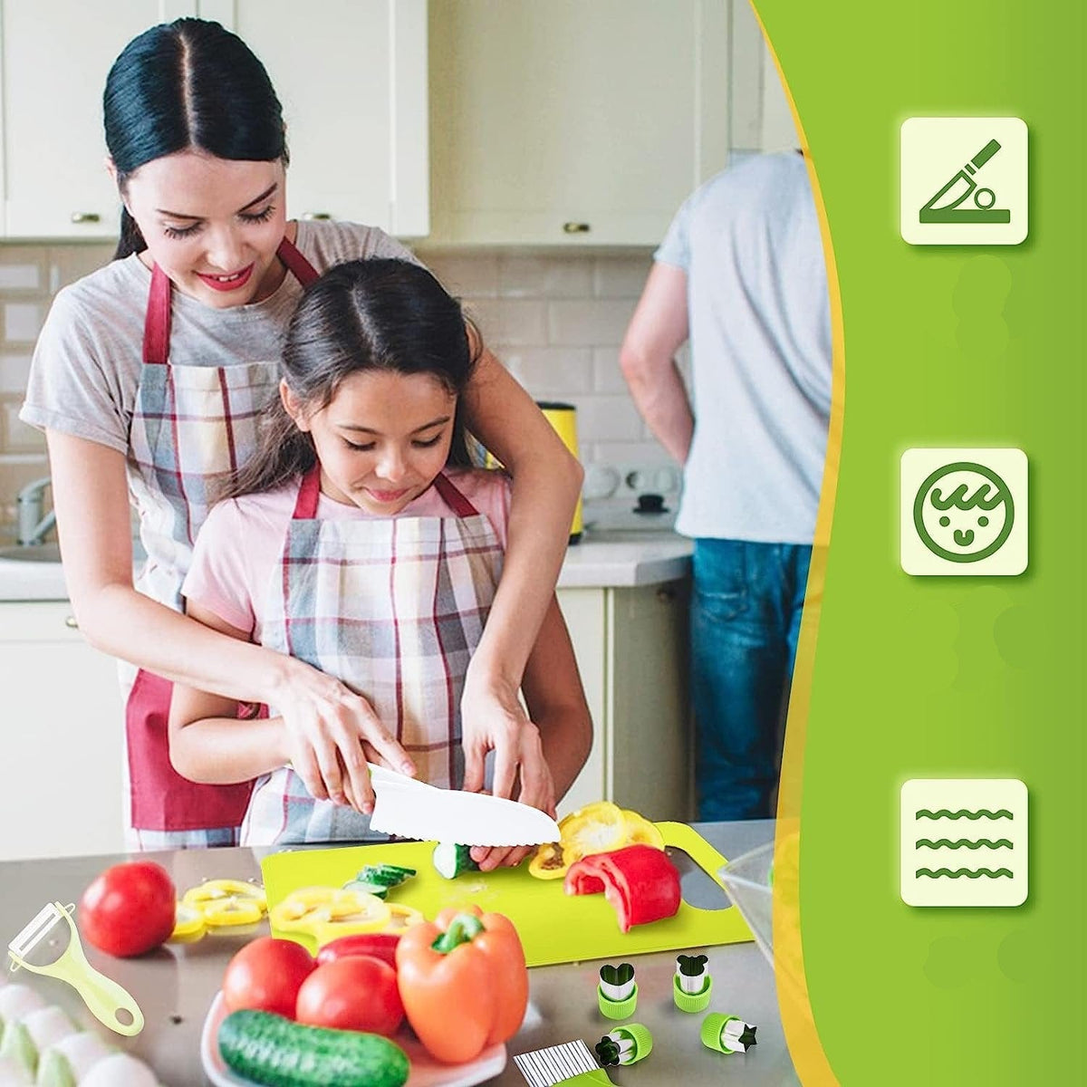 Couteaux Enfant – Kit de Cuisine 17 pièces