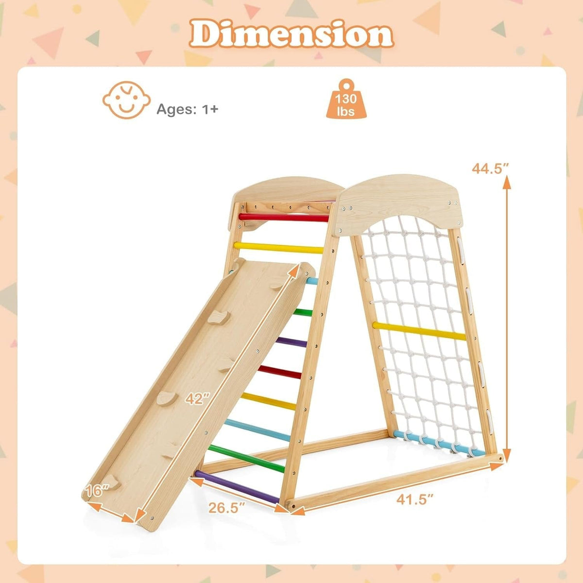 Tour d'Escalade avec Rampe Montessori