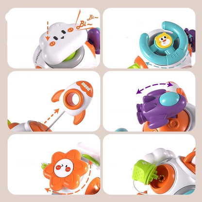 Balle d’activités sensorielle bébé - 6 jeux à explorer
