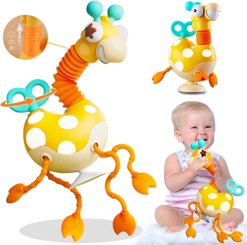 Girafe sensorielle Montessori en silicone - Éveil Sensoriel