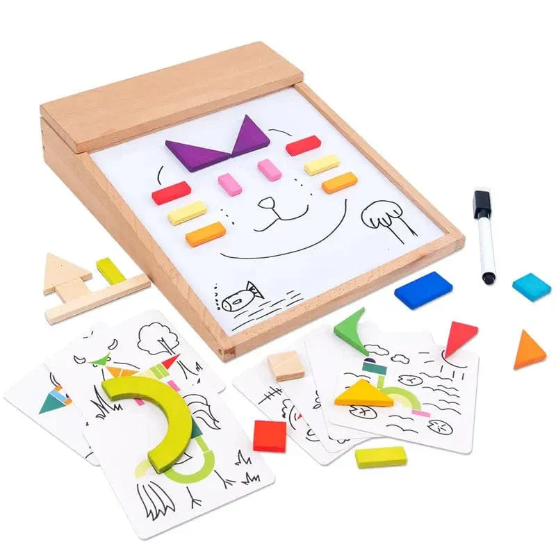 🧲 Puzzle Magnétique Montessori – Tableau Créatif & Éducatif pour Enfant