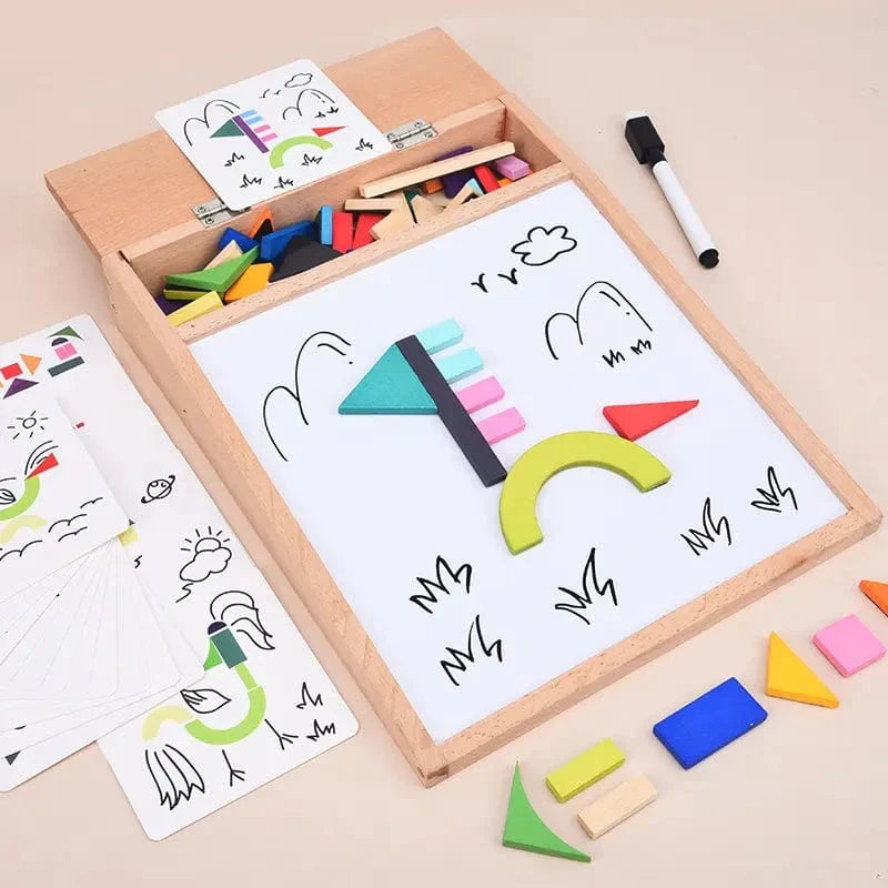 🧲 Puzzle Magnétique Montessori – Tableau Créatif & Éducatif pour Enfant