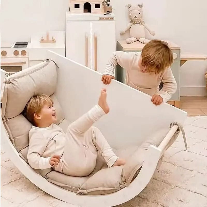 Arche d'escalade Montessori et Lit à bascule 2 en 1