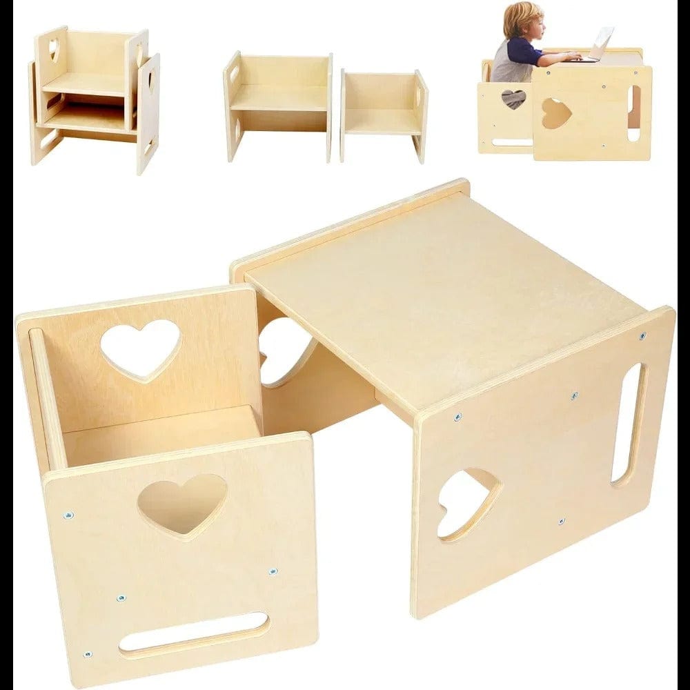 Table et chaise Montessori - Édition Spéciale 4 en 1