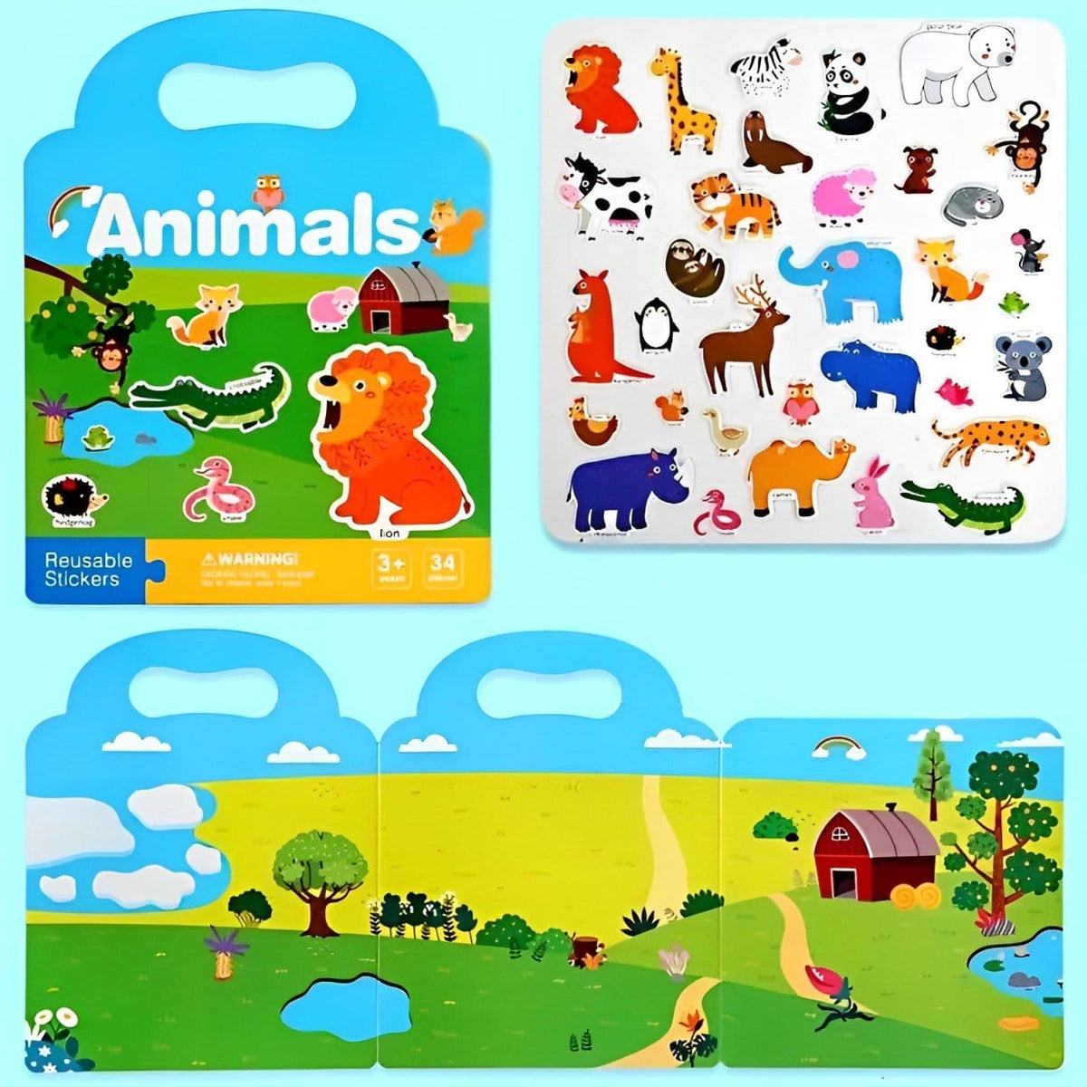 Livre d'autocollants Montessori Educatifs