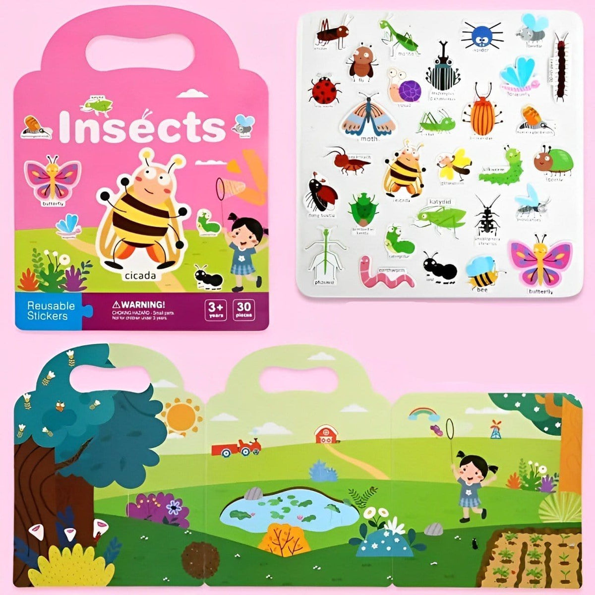 Livre d'autocollants Montessori Educatifs