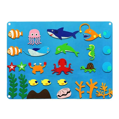 Tableau d'histoire Montessori en feutrine