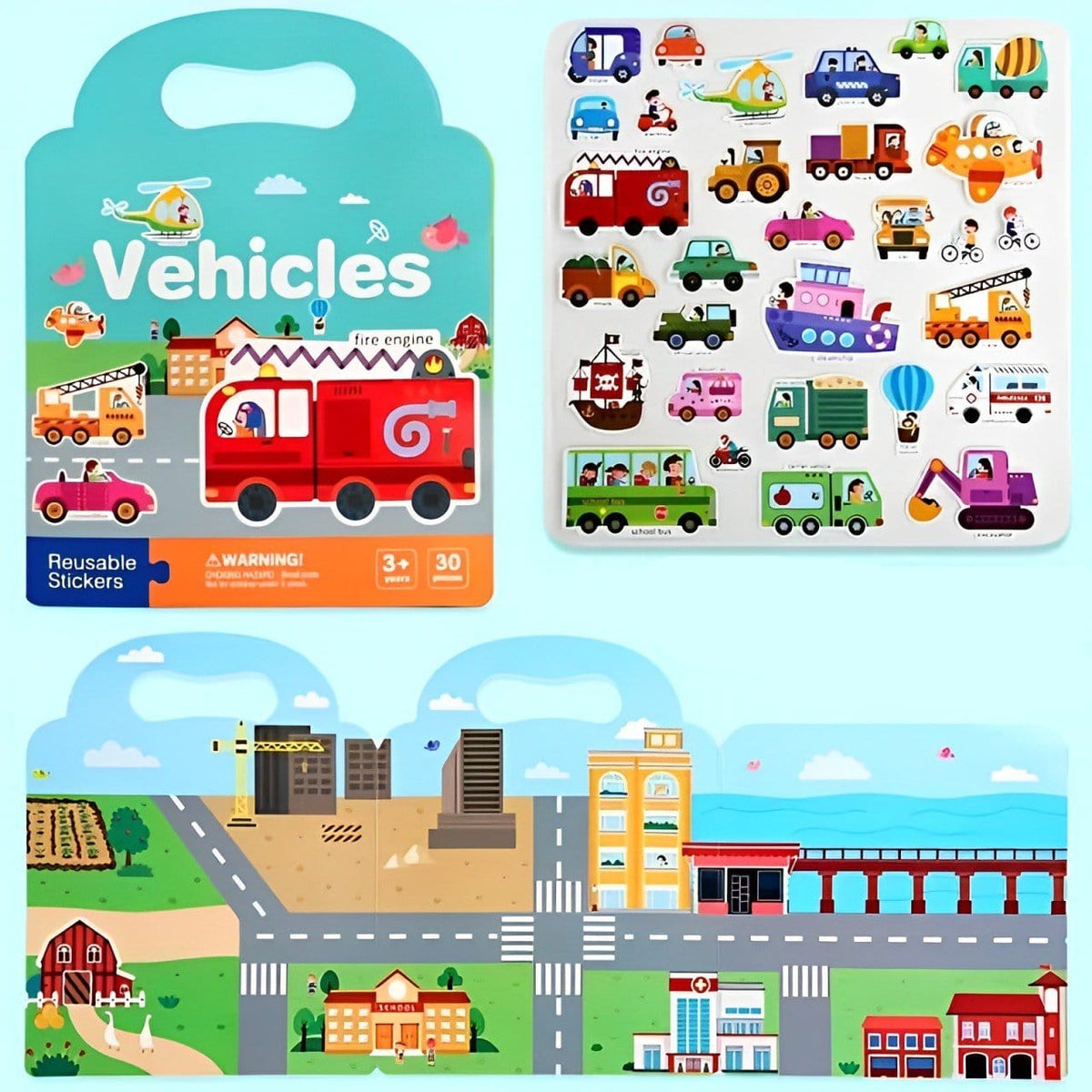Livre d'autocollants Montessori Educatifs