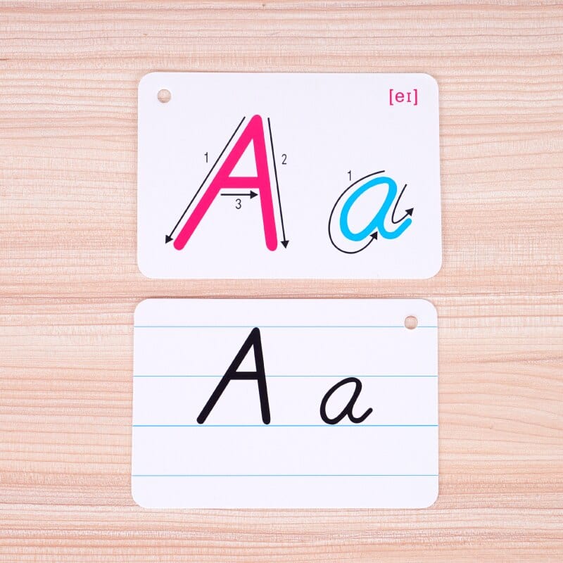 Cartes d'apprentissage de l'alphabet Montessori