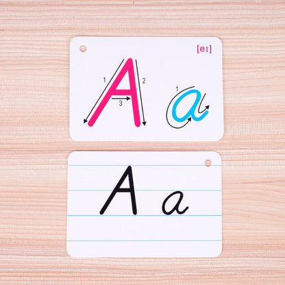 Cartes d'apprentissage de l'alphabet Montessori