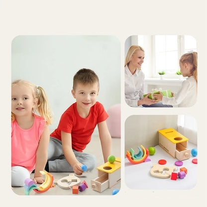 Les 5 Coffrets Montessori Bébé 0-18 Mois – Cadeau de Naissance ou Anniversaire