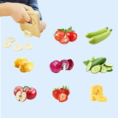 Couteau en bois Montessori  - simulation Coupe de fruits légumes -  jeu simulé de cuisine