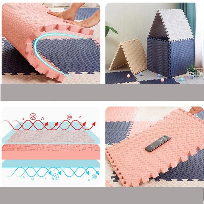 Dalle en mousse pour mobilité Montessori - 30x30x1cm