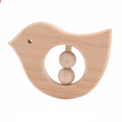 Hochet Canard Montessori en Bois naturel