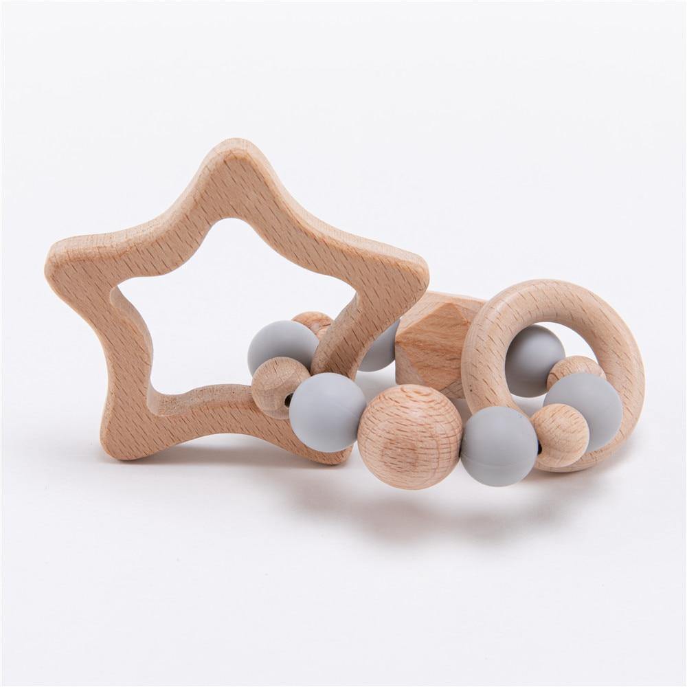 Hochet en Bois Étoile Montessori - Collection Étoilée