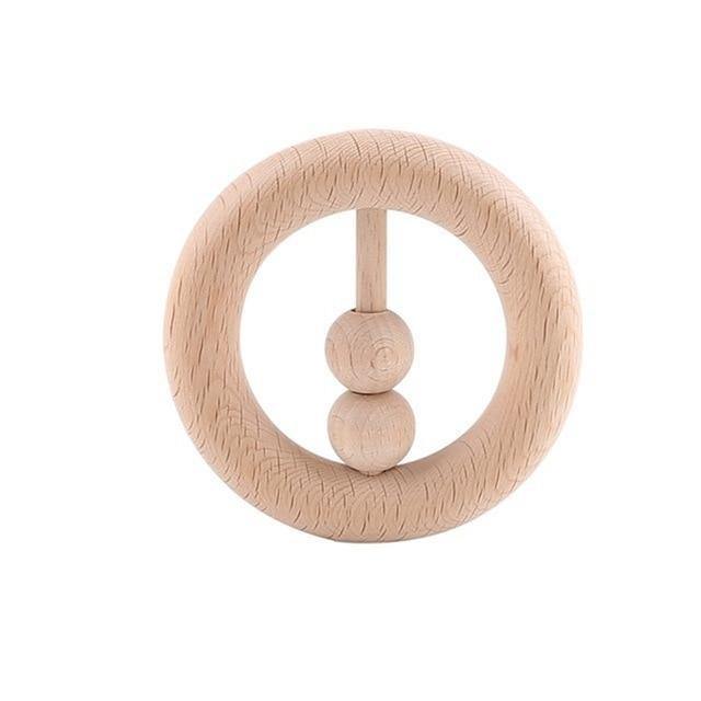 Hochet en bois Montessori Naturel
