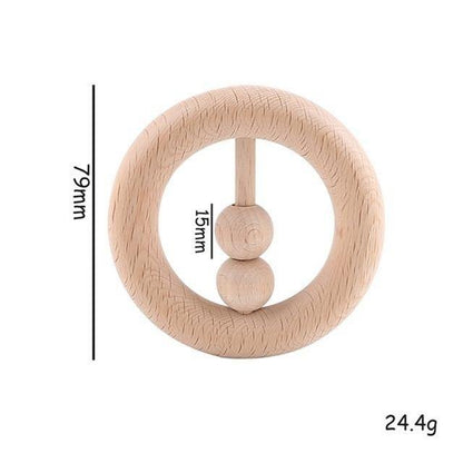 Hochet en bois Montessori Naturel