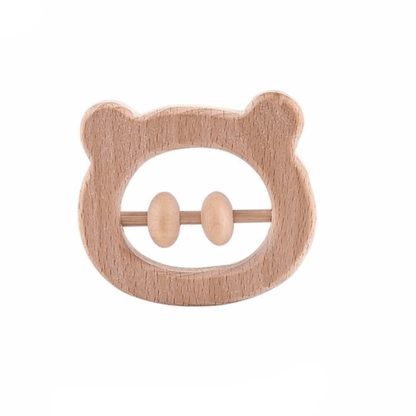 Hochet en Bois Ours Montessori - Collection ÉducoNature