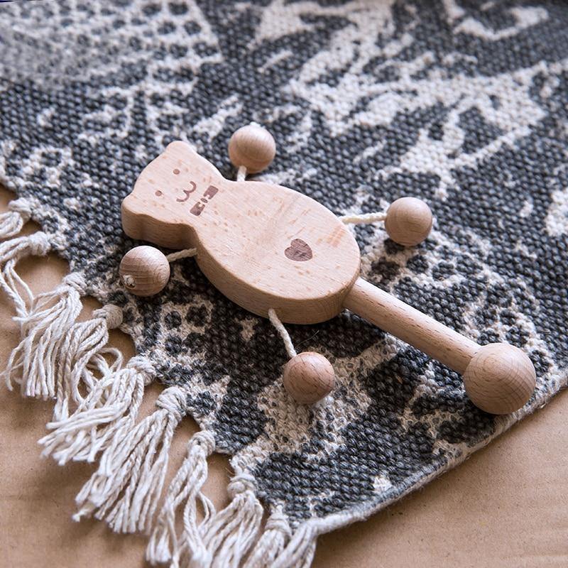Hochet en Bois Ours Montessori - Édition Exclusive
