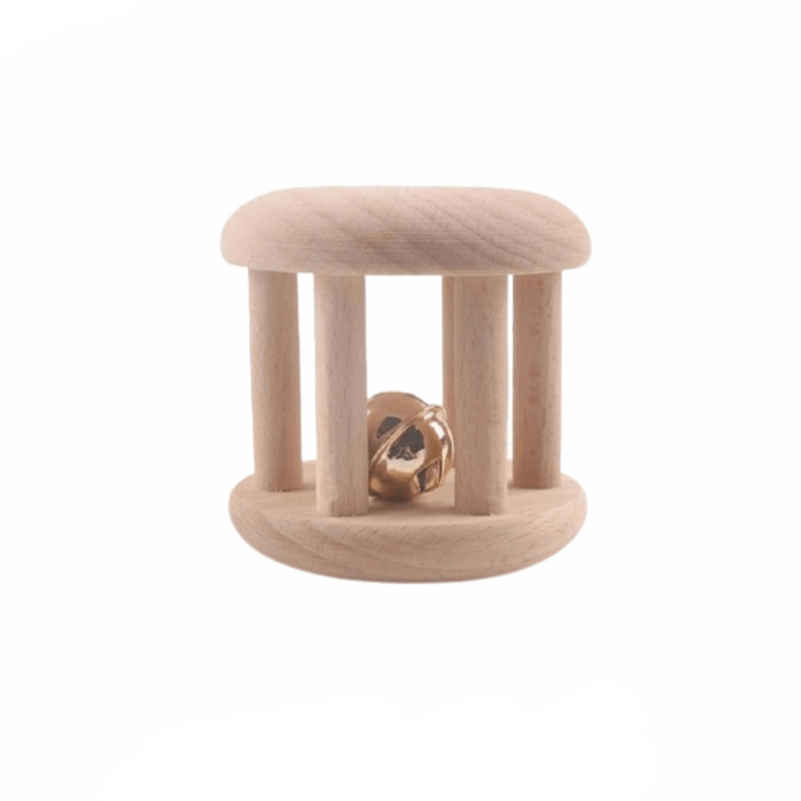 Hochet Grelot en Bois Montessori Premium