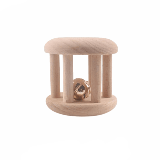 Hochet Grelot en Bois Montessori Premium