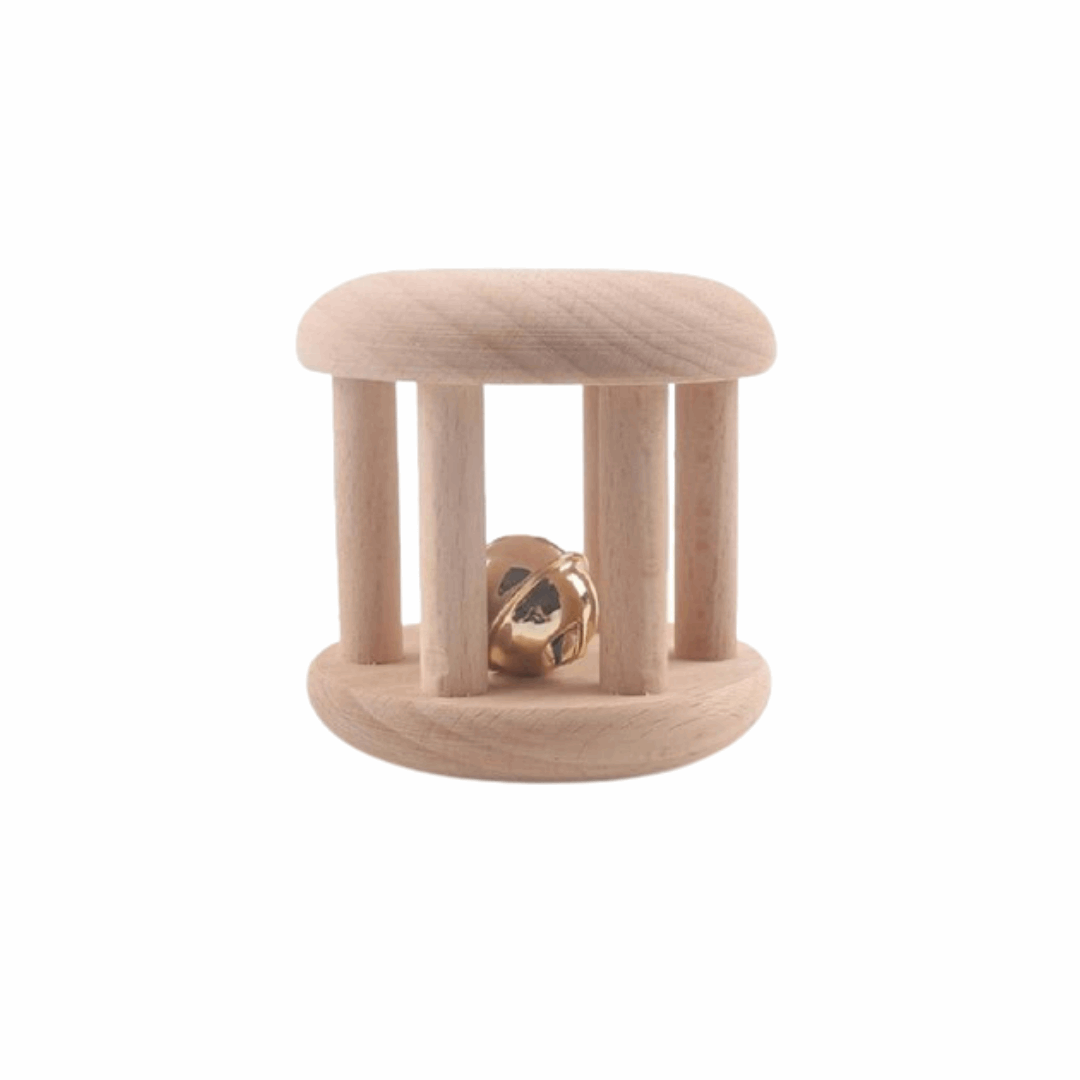 Hochet Grelot en Bois Montessori Premium