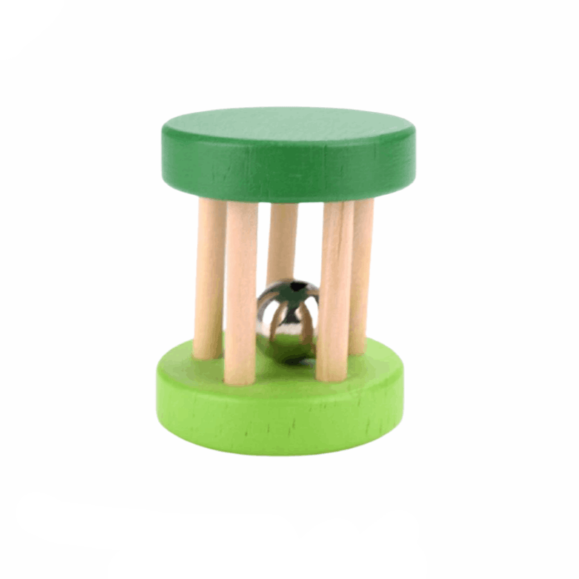 Hochet Grelot Vert Montessori Premium