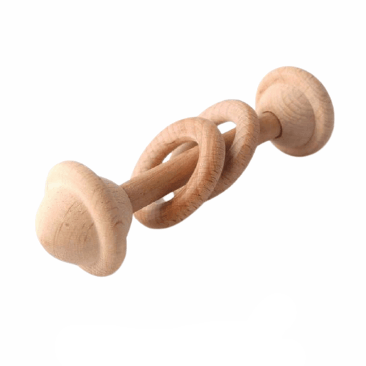 Hochet Montessori en Bois avec Anneau