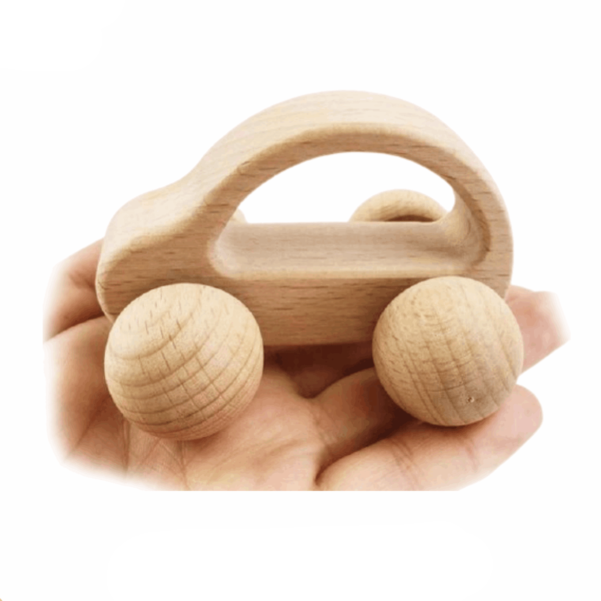 Hochet Voiture en Bois Montessori Deluxe