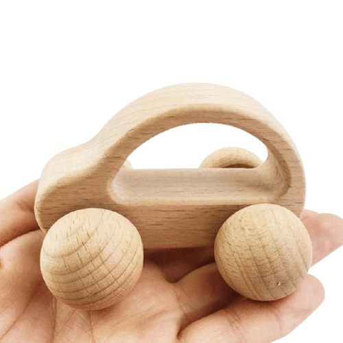 Hochet Voiture en Bois Montessori Deluxe