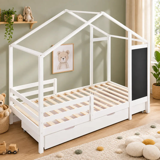 Lit cabane bois enfant