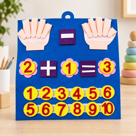 Planche mathématique feutrine enfant