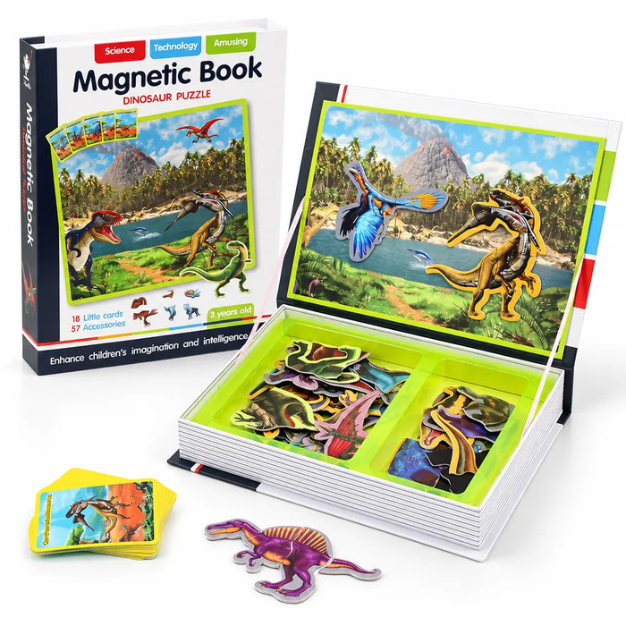 Puzzle magnétique dinosaure Montessori