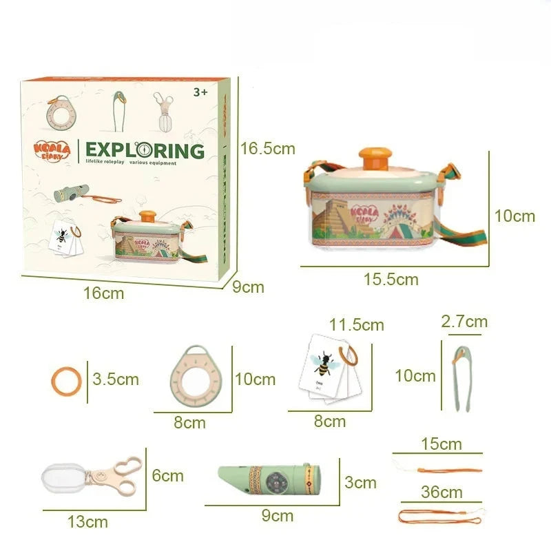 Insect Explorer Kit Montessori pour Enfants – Loupe, Piège Rotatif et Outils d’Observation