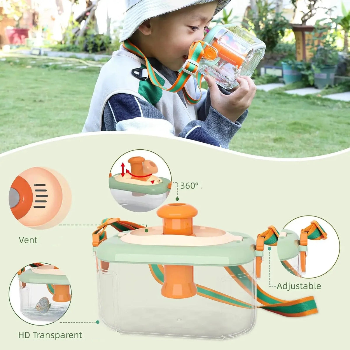 Insect Explorer Kit Montessori pour Enfants – Loupe, Piège Rotatif et Outils d’Observation