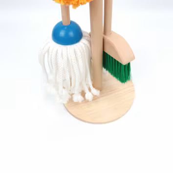 🧹 Kit Ménage Enfant en Bois – Jeu de Nettoyage Montessori (Dès 2 ans)