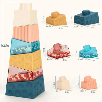 Jouets Montessori empilables pour bébé Montessori