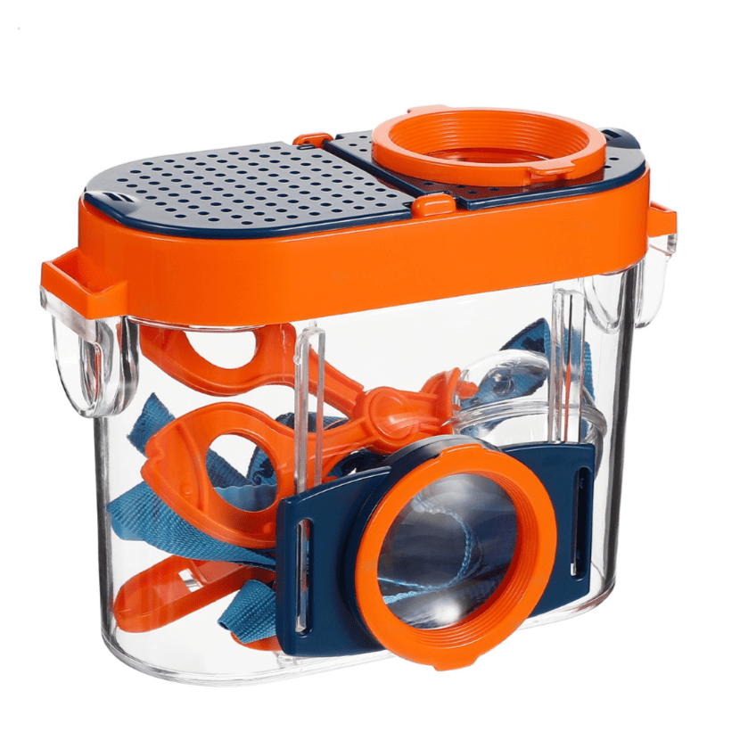 Kit d'Exploration d'Insectes avec Boîte Loupe et Accessoires Montessori