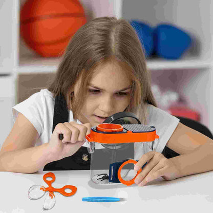 Kit d'Exploration d'Insectes avec Boîte Loupe et Accessoires Montessori