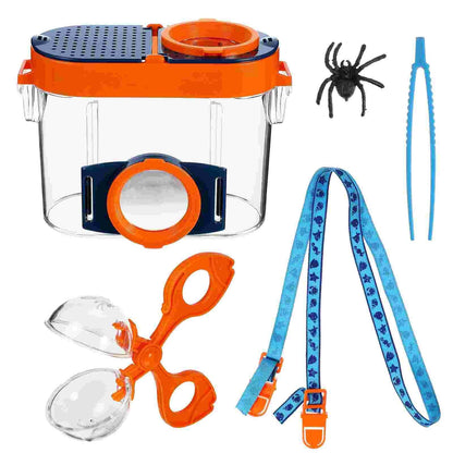 Kit d'Exploration d'Insectes avec Boîte Loupe et Accessoires Montessori