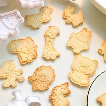 Kit de 4 emporte-pièces pour biscuits animaux Montessori