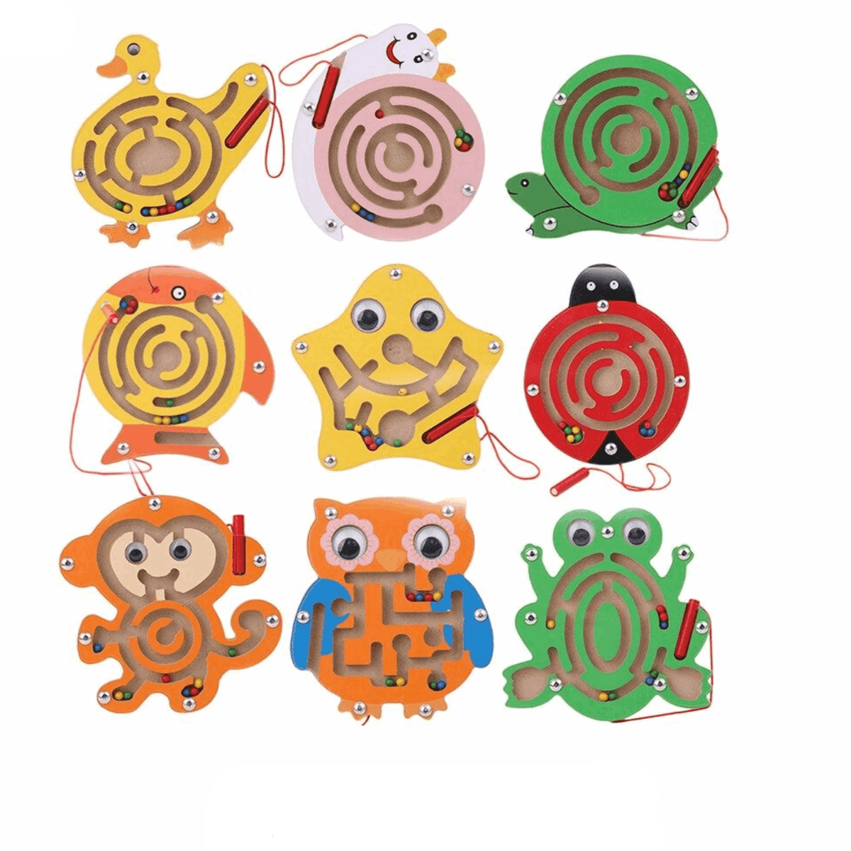 Labyrinthe Animalier Montessori en Bois
