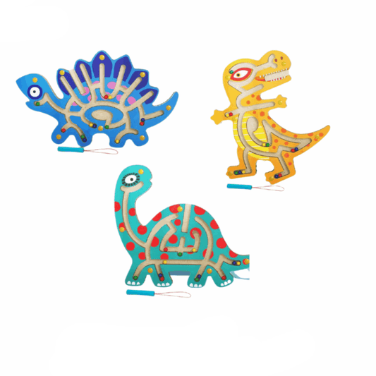 Labyrinthe en Bois Dinosaure Montessori - Dino Maze