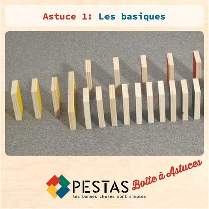 Lot de 24 Astuces Montessori Dominos