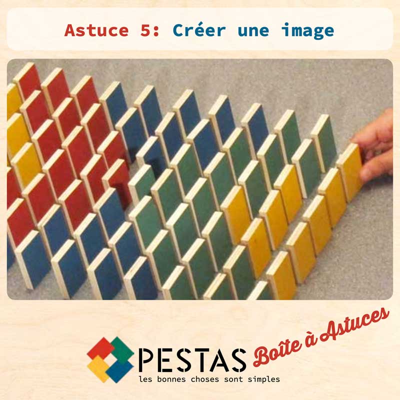 Lot de 24 Astuces Montessori Dominos