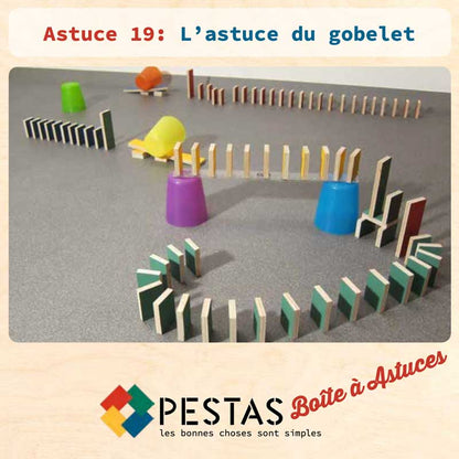 Lot de 24 Astuces Montessori Dominos