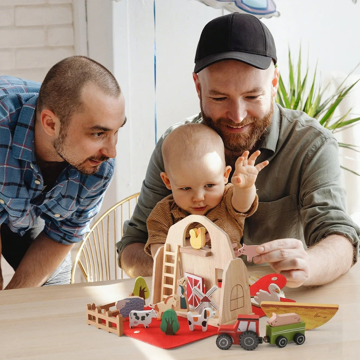 Ferme Jouet Enfant – Mallette Éducative en Bois avec Animaux | Jeu d'Imitation Montessori